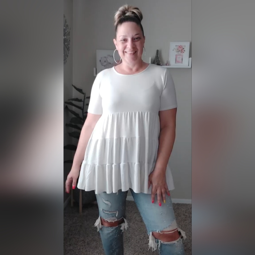 Ivory Babydoll Tunic